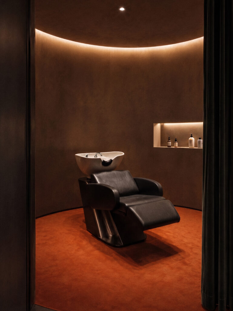 Vista della zona Shampoo Ritual